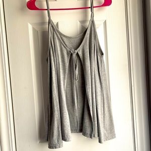 XL open back maternity tank top